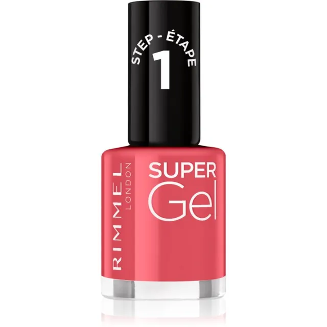 Rimmel Super Gel Geelküünelakk ilma UV / LED-lampide kasutamiseta varjund 032 Cocktail Passion 12 ml