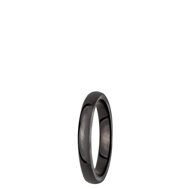 DONDELLA Ceramic Single Black Ring 1.71g (17.75)