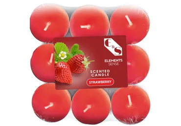 Teeküünlad ELEMENTS Strawberry 9tk