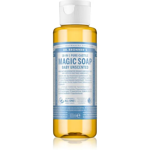 Dr. Bronner’s Baby-Mild Universaalne vedelseep lõhnatu 100 ml