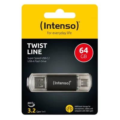 Mälupulk Intenso USB 3.2 Twist Line 64GB