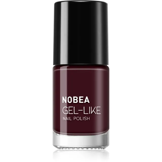 NOBEA Day-to-Day Gel-like Nail Polish Geeliefektiga küünelakk varjund Almost black #N18 6 ml