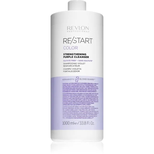 Revlon Professional Re/Start Color Lilla šampoon blondidele ja triibutatud juustele Purple Cleanser 1000 ml