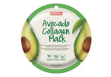 Näomask PUREDERM Avocado Collagen
