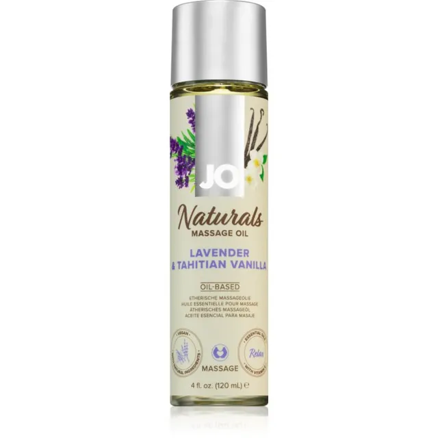 System JO NATURALS LAVENDER & TAHITIAN VANILLA Massaažiõli 120 ml