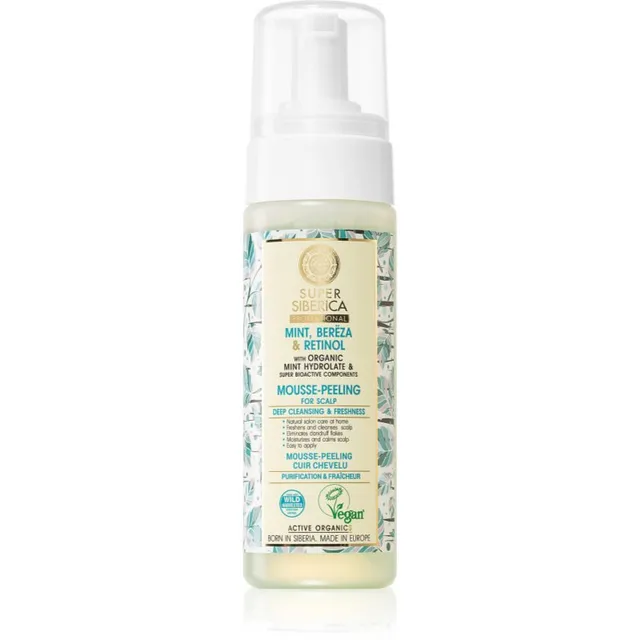 Natura Siberica Mint, Bereza & Retinol Vahutav koorija peanahale 170 ml