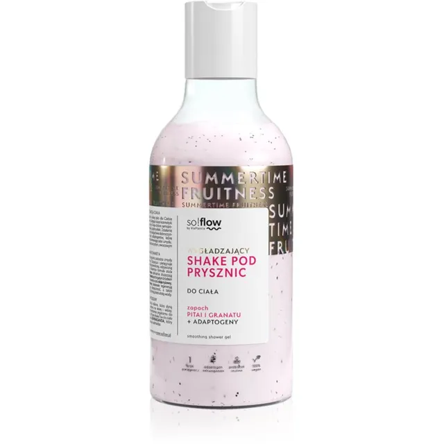 so!flow Smoothing Shower Shake Dušigeel kõigile nahatüüpidele Pithaja & Pomegranate 400 ml