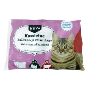 Hüva kassieine 4*100g kalkuni-veise