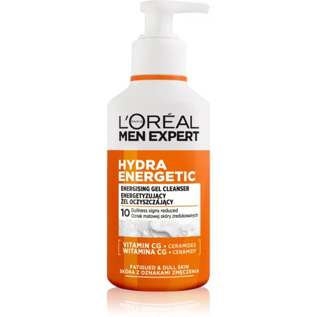 L’Oréal Paris Men Expert Hydra Energetic Värskendav puhastusgeel meestele 260 ml