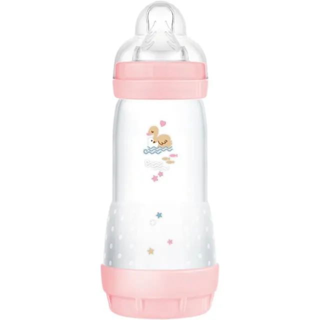 MAM Perfect Star Anti-colic Bottle koolikuid ennetav pudel 4m+ Pink 1 tk