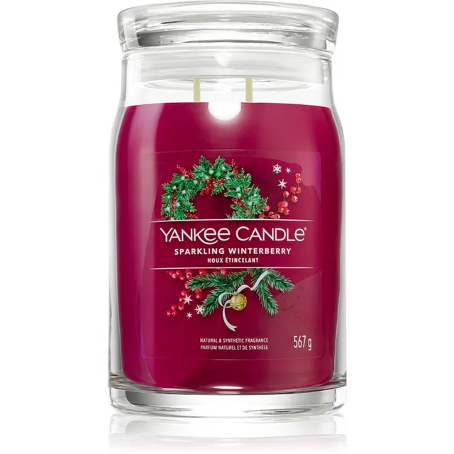 Yankee Candle Sparkling Winterberry lõhnaküünal signatuur 567 g