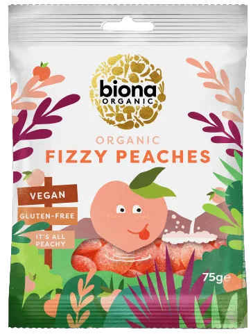 Kummikommid FIZZY PEACHES, ökoloogilised