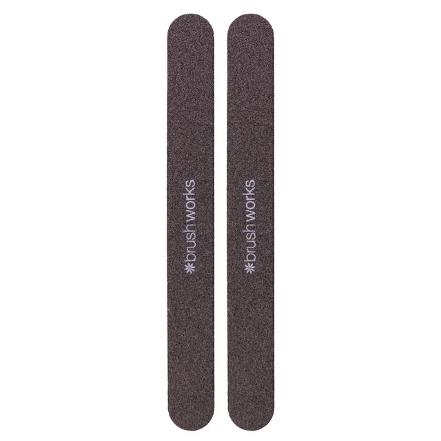 BRUSHWORKS Professional Nail File 180 Grit 2pcs