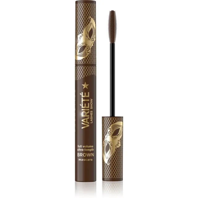 Eveline Cosmetics Variété Lashes Show Ripsmetele volüümi ja kuju andev ripsmetušš varjund Brown 10 ml