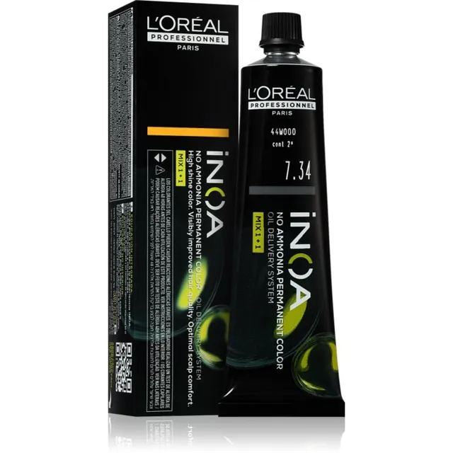 L’Oréal Professionnel Inoa Püsijuuksevärv ammoniaagivaba varjund 7.34 60 ml