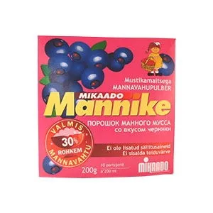 Manni mannavahupulber 200g mustikamaits.