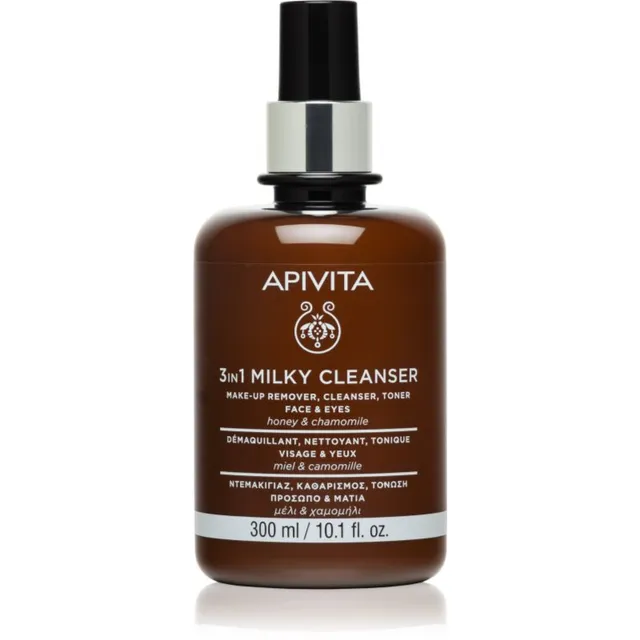 Apivita Cleansing Milk Face & Eyes Kolm-ühes puhastuspiim näole ja silmadele 300 ml