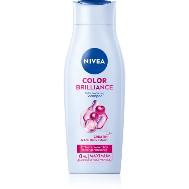 NIVEA Color Brilliance Toitev šampoon värvitud juustele 400 ml