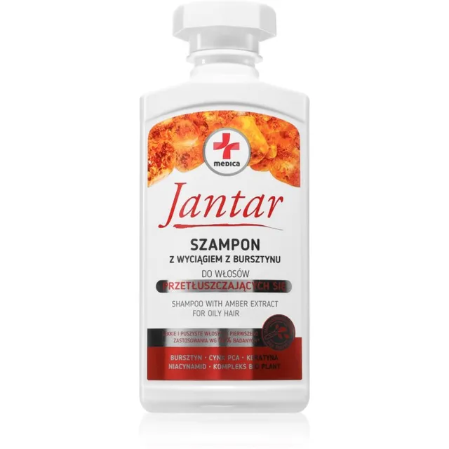 Ideepharm Jantar Medica Šampoon rasustele juustele 330 ml