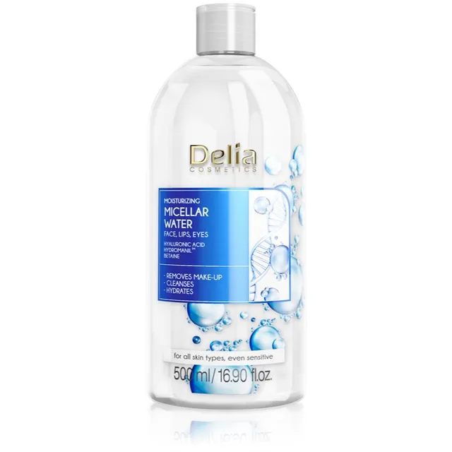 Delia Cosmetics Micellar Water Hyaluronic Acid Niisutav mitsellaarvesi 500 ml