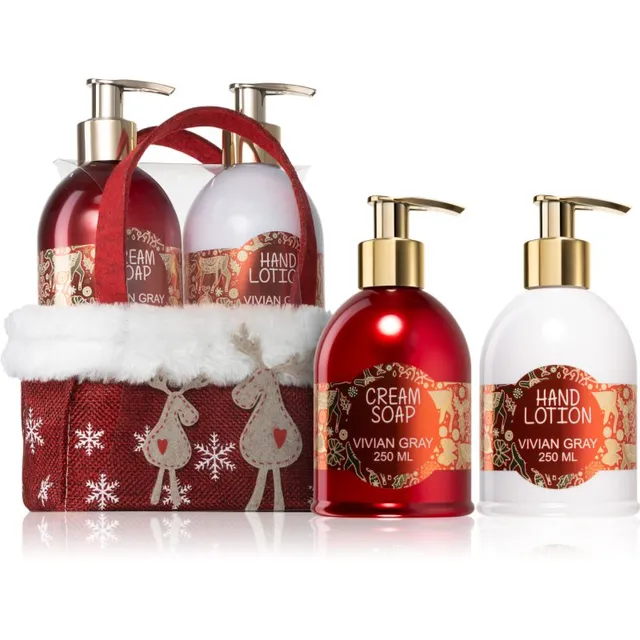 Vivian Gray Red Christmas Kinkekomplekt kätele