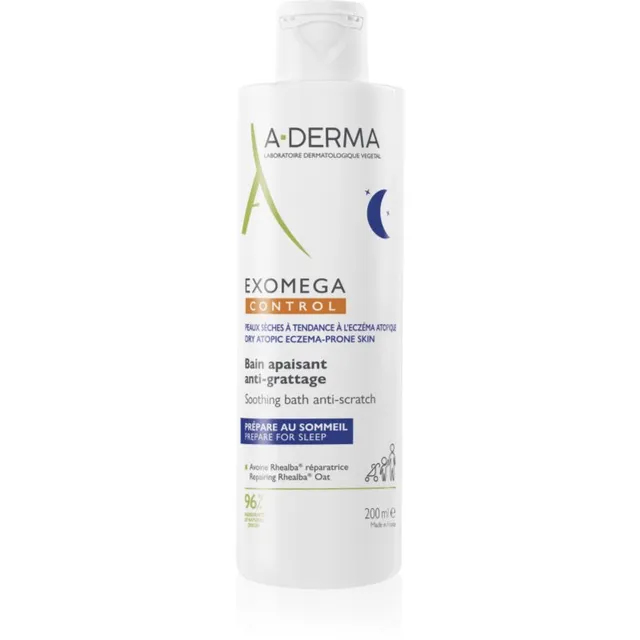 A-Derma Exomega Control Soothing Bath Anti-Scratch Rahustav vann ärrituse ja sügelemise vastu 200 ml