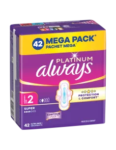 Always Platinum Super hügieenisidemed tiibadega nr 2 (42 tk)