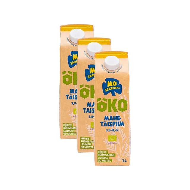 HULGI Mahetäispiim 3,8 - 4,4% 3tk, MO SAAREMAA, 3 x 1l