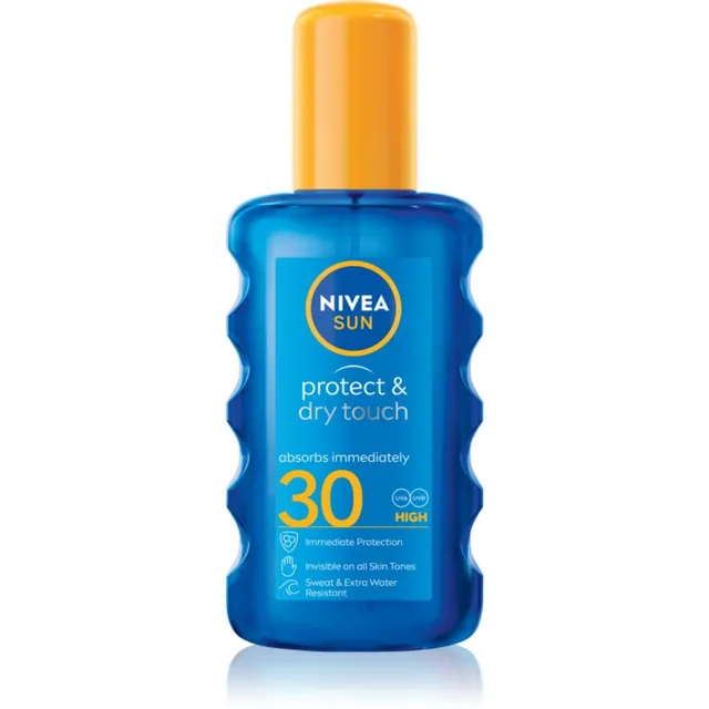 NIVEA SUN Protect & Dry Touch Nähtamatu päevituspihusti SPF 30 200 ml