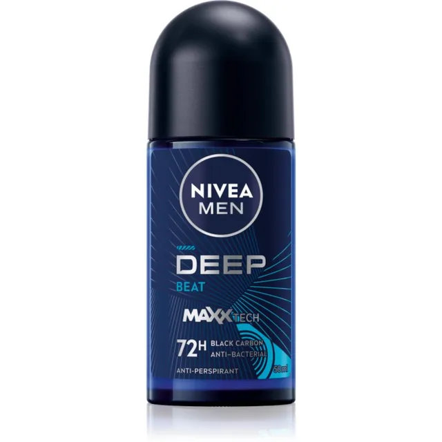NIVEA MEN Deep Beat Rulldeodorant-antiperspirant 72 tundi meestele 50 ml
