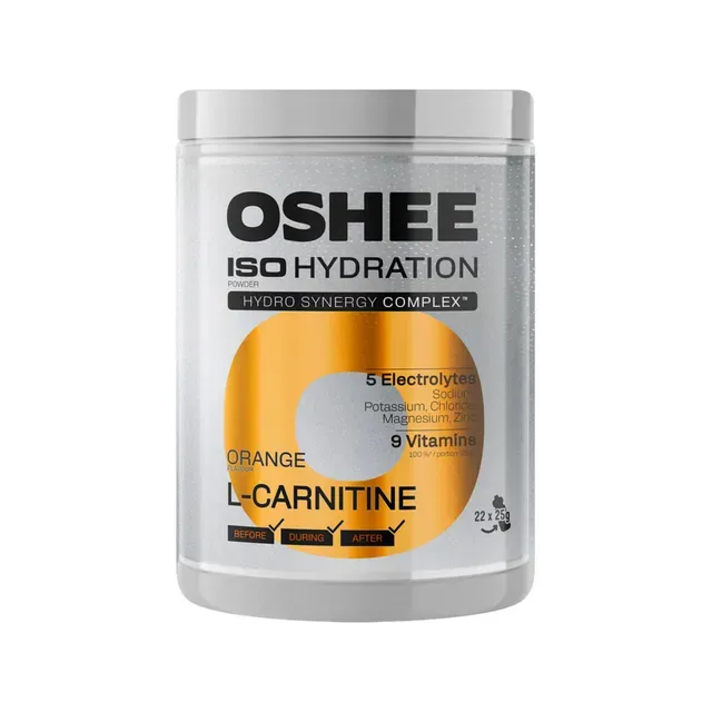 Spordijoogipulber Orange + L-carnitine, OSHEE, 550 g