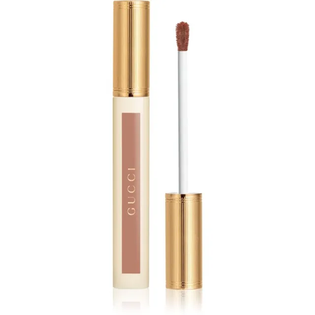 Gucci Gucci Beauty Glow Oil-In-Water Tint Liquid Lipstick läikiv niisutav vedel huulepulk varjund 226 Emma Rosedust 6.5 ml
