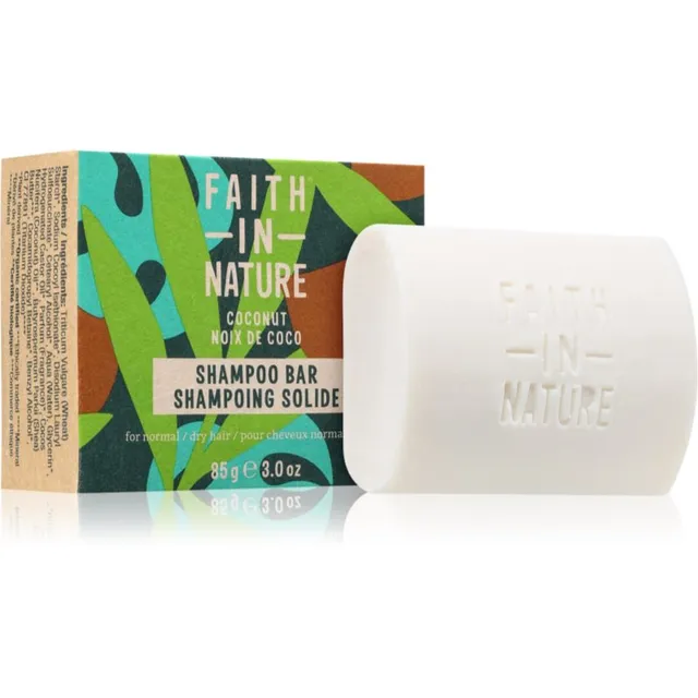Faith In Nature Coconut & Shea Butter Orgaaniline šampoonseep lisab niiskust ja sära 85 g