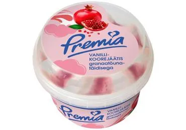 Jäätis vanilje-granaatõuna PREMIA,250g