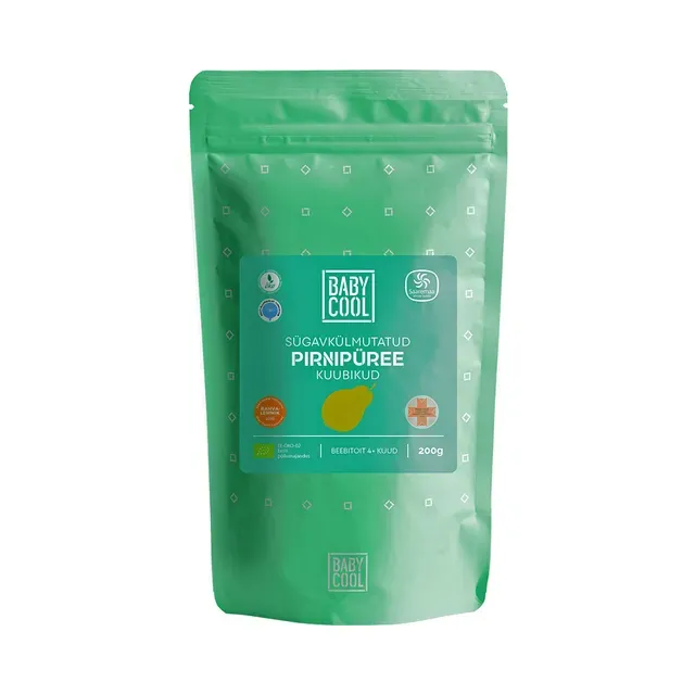 Sügavkülmutatud pirnipüree kuubikud, BABYCOOL, 200 g
