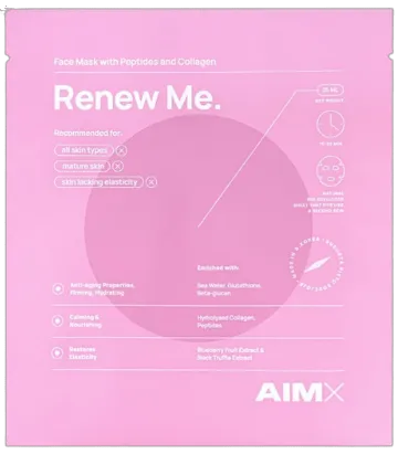 Peptiidide ja kollageeniga näomask Renew Me
