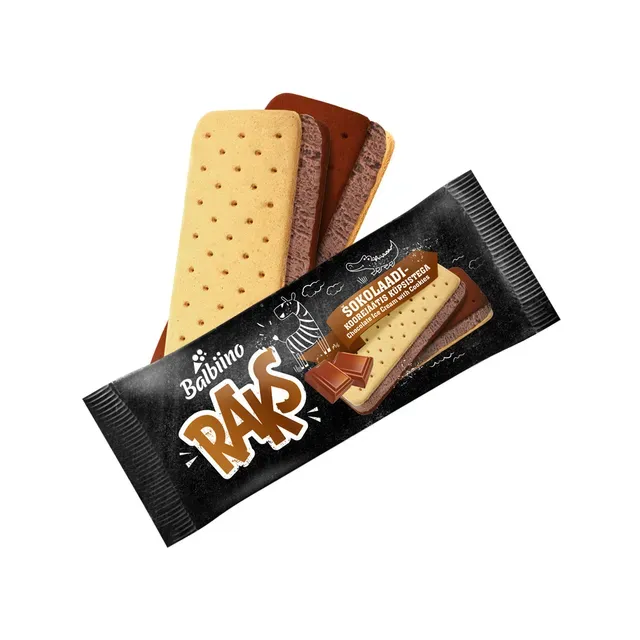 Šokolaadi-koorejäätis küpsistega, RAKS, 56 g