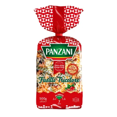 Makaronid 3-värvilised Fusilli Panzani 500g