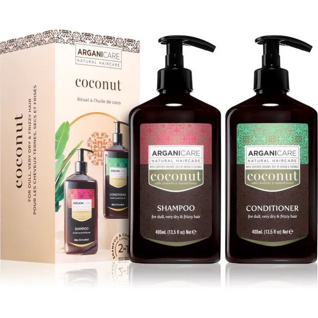 Arganicare Coconut Set Kinkekomplekt toitva ja niisutava toimega vlasů 1 tk