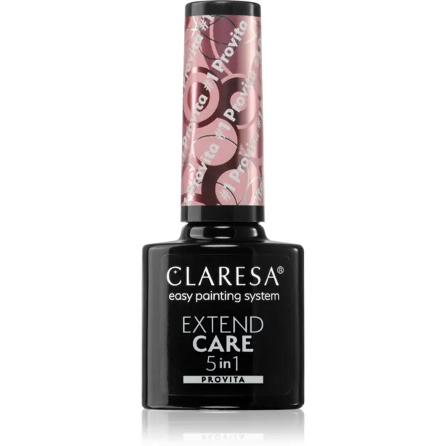 Claresa Extend Care 5 in 1 Provita Aluslakk geelküünte geelile taastava toimega varjund #1 5 g