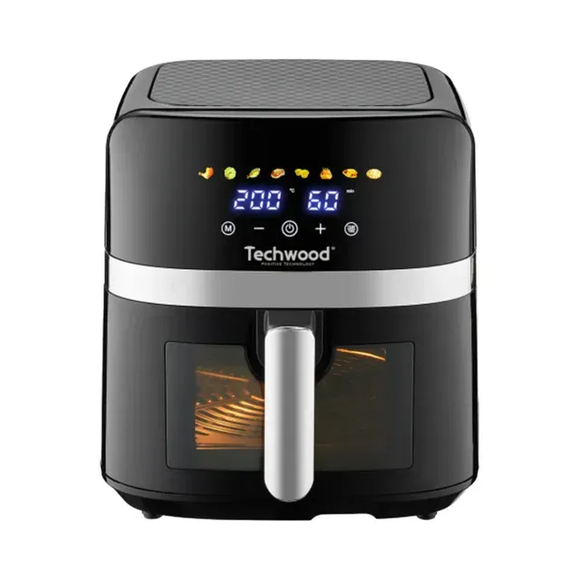 Kuumaõhufritüür 8L musta värvi, TECHWOOD, 1 tk
