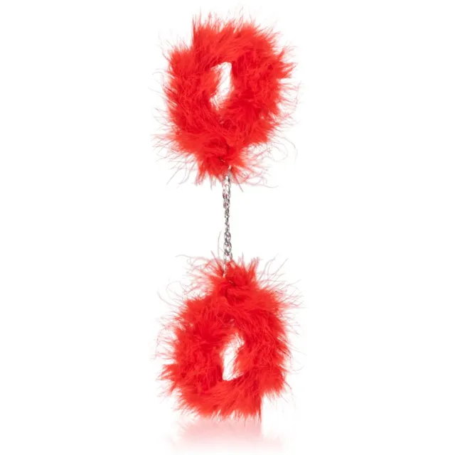 Secret play Handcuffs Sulgedega Käerauad Red Marabou 22 cm