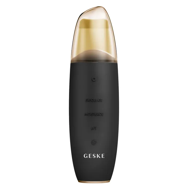 GESKE SmartAppGuided MicroCurrent Skin Scrubber & Blackhead Remover 9in1 Gray