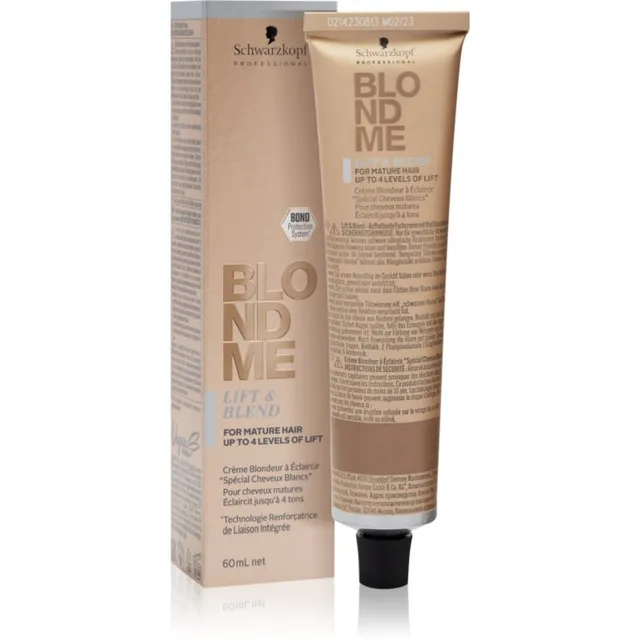 Schwarzkopf Professional Blondme Lift & Blend Helendav kreem blondidele juustele varjund Ice 60 ml