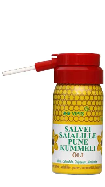 VIPIS SALVEI-SAIALILL-PUNE-KUMMEL ÕLI AEROSOOL 31G