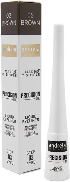 Andreia Makeup Precision Line Liquid Eyeliner (3,5mL) Brown