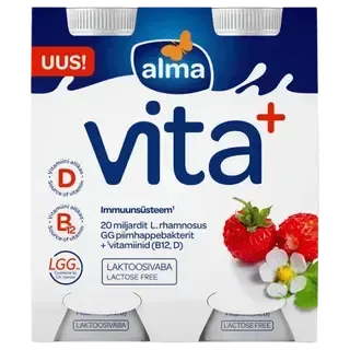 Alma Jogurtijook metsmaasika, laktoosivaba 4x100 g