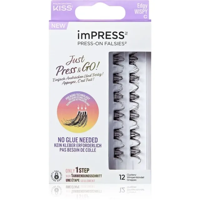 KISS imPRESS Just Press & GO ! Ripsmetutikud Edgy Whispy C 12 tk