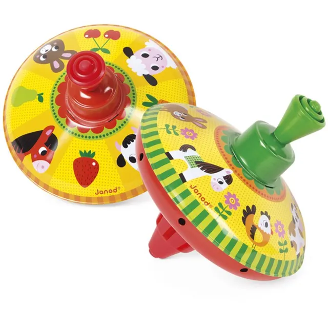 Janod Farm Spinning Top muusikamänguasi 2y+ 1 tk