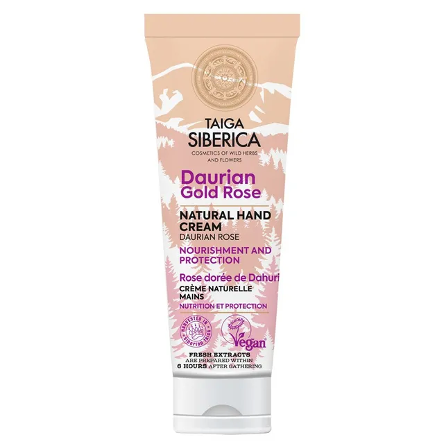 NATURA SIBERICA Taiga Daurian Gold Rose Hand Cream 75ml